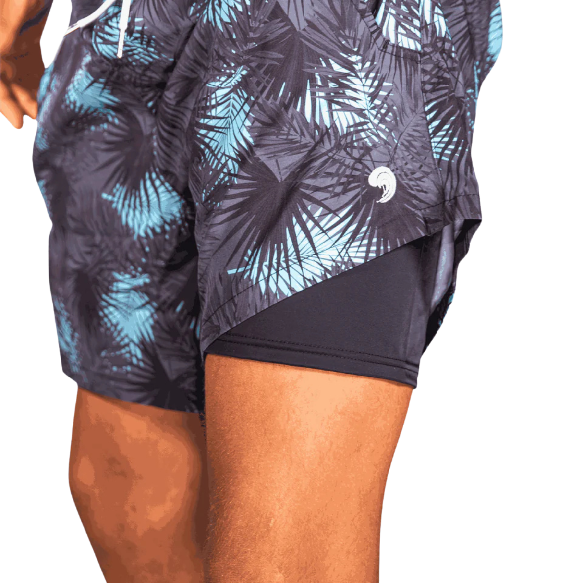 Midnight Palms Waterproof Swim Shorts